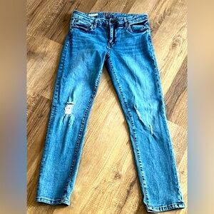 KUT Katy Womens straight leg boyfriend Blue Jeans